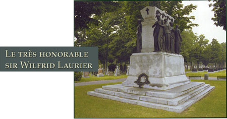 Photographie du lieu de sépulture de L'Honorable Sir Wilfrid Laurier