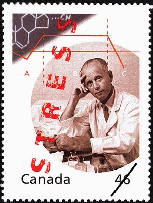 Postage stamp commemorating Hans Selye documenting the stress of life © Library and Archives Canada, Canada Post Corporation | Bibliothèque et Archives Canada, Société canadienne des postes