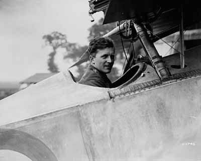 Captain William A. Bishop, V.C., in his plane © William Rider-Rider / Library and Archives Canada // Bibliothèque et Archives Canada / PA-001654