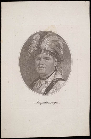 Thayadaneega [Thayendaneken, Joseph Brant] © Library and Archives Canada | Bibliothèque et Archives Canada, Acc. No. R9266-2849 / Peter Winkworth Collection de Canadiana | collection de Canadiana Peter Winkworth