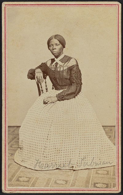 [Portrait of Harriet Tubman] / Powelson, photographer, 77 Genesee St., Auburn, New York. Title devised by Library sta×.
- Date based on Library of Congress photo conservator's estimates (© Library of Congress)