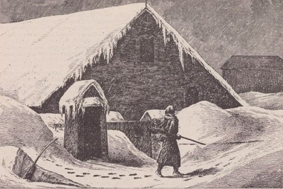 'The Coldest Post in the British Empire’, 1871, La Citadelle de Québec, Résidence du Royal 22e Régiment (date of publication unknown), Le Musée du Royal 22e Régiment. © Le Musée du Royal 22e Régiment, courtesy of the Department of National Defence | Le Musée du Royal 22e Régiment, avec l'autorisation du ministère de la Défense nationale