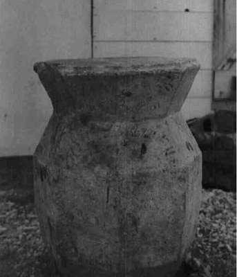 The sundial left at Prince of Wales Fort by William Wales and used in the calculation of the transit of Venus, 1769. (© Agence Parcs Canada / Parks Canada Agency, 1958/59, T.C. Felton)