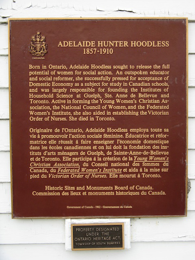 Hoodless, Adelaide Hunter © Parks Canada