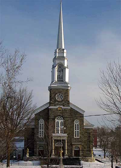 General view of the church at the Saint-Joseph-de-Beauce Institutional Ensemble National Historic Site of Canada, 2004. © Parks Canada Agency / Agence Parcs Canada, J. Dufresne, 2004.