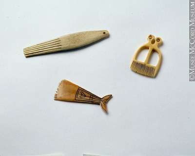 Women's ivory combs, 1830-1865 © Musée McCord Museum / M12153