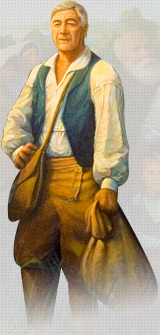 Artist rendition of Joseph Broussard dit Beausoleil by Robert Dafford, 1995. (© Acadian Memorial Foundation | Acadian Memorial Foundation)