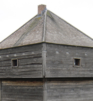 Exterior of the fort’s second storey